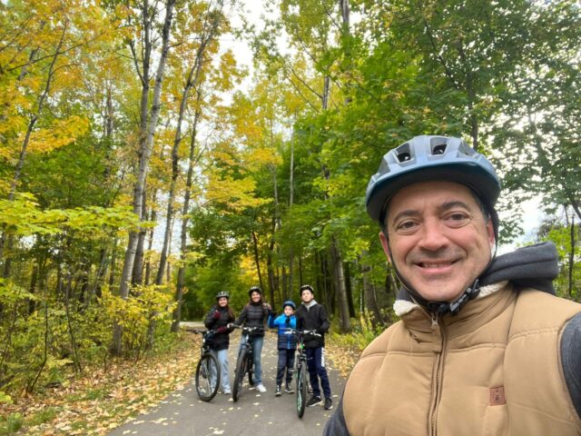 Family cycling